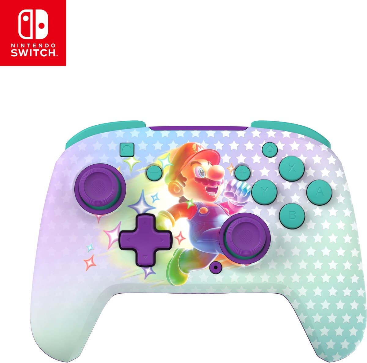 Turtle Beach Rematch Glow In The Dark - Draadloze Controller - Nintendo Switch & Nintendo Switch 2 - Invincible Mario — afbeelding 1