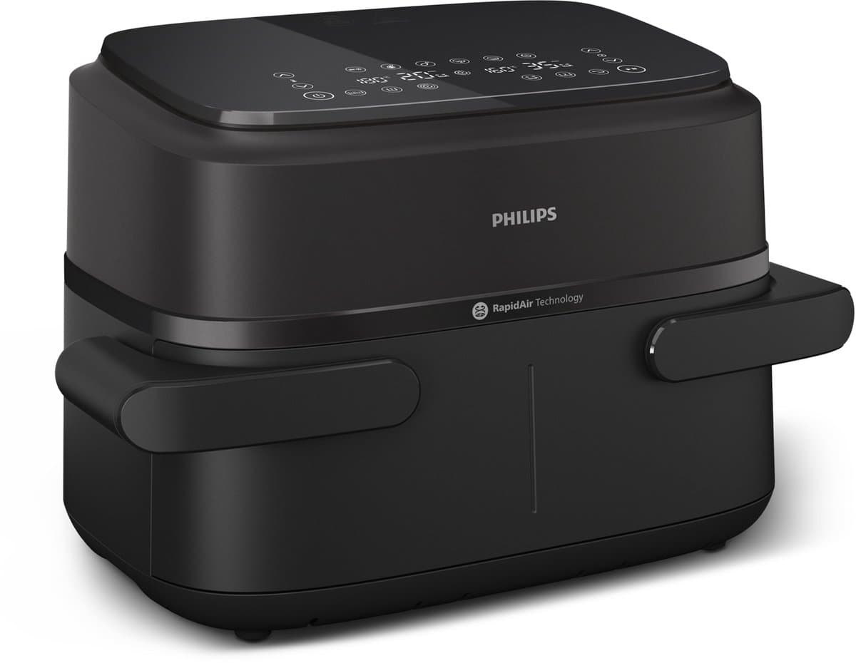 Philips 1000 Series Dual Basket Airfryer - NA150/00 - Dubbele Mand - Flexible Basket - 7.1L - Tot 5 Personen — afbeelding 1