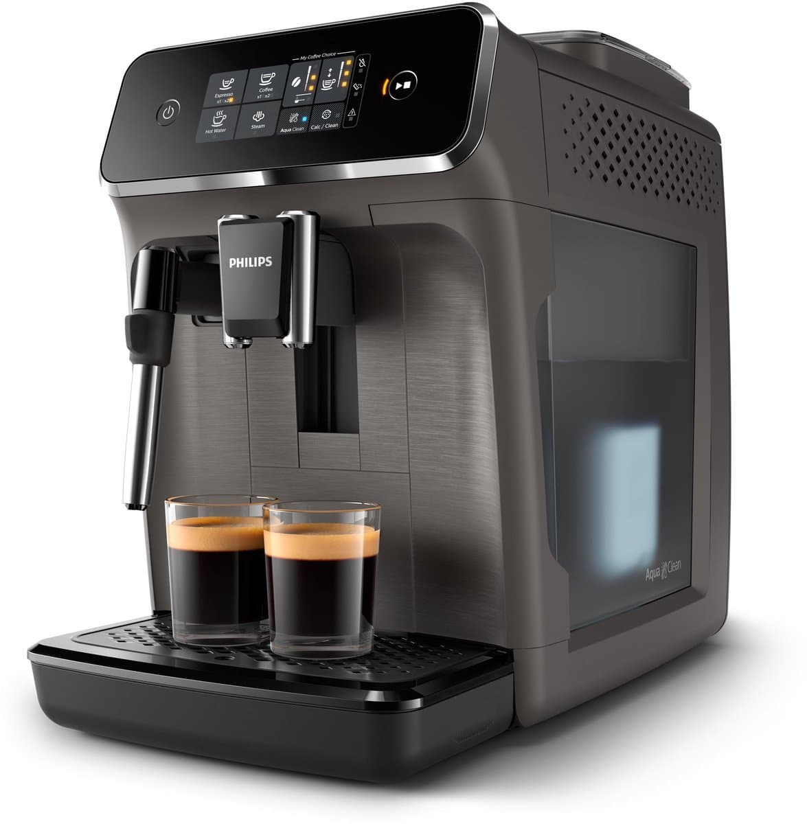 Philips 2200 Series EP2224/10 - Espressomachine - 2 Soorten Koffie + Heet Water - Kasjmiergrijs — afbeelding 1