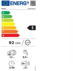 BOSCH SBV26AX01F SER2 volledig geïntegreerde vaatwasser - 12 couverts - Inductie - L60cm - 48 dB - Wit — thumbnail 6