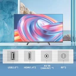 CHiQ L32M9PD - Portable TV 32 Inch - Draadloze 12 Volt TV - USB-C power - Ideaal voor caravans, campers - Metalen Randloos - Inclusief powerbank - 2025 Nieuw — thumbnail 10