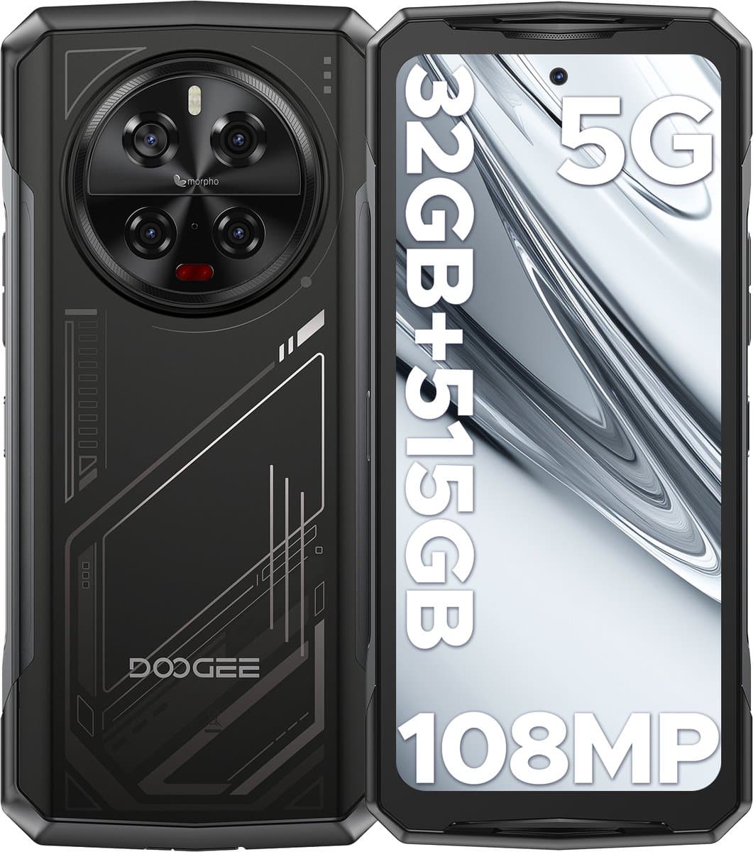 DOOGEE V40 5G - Robuuste Smartphone - Robuuste Telefoon - 32 GB RAM + 512 GB ROM - 6,78 inch 2,4K 120Hz - 108 MP AI camera - 8680 mAh/33W - MediaTek Dimensity 7300 - Face ID - Drie sleuven - Vingerafdrukherkenning - NFC - GPS - Zilver — afbeelding 1