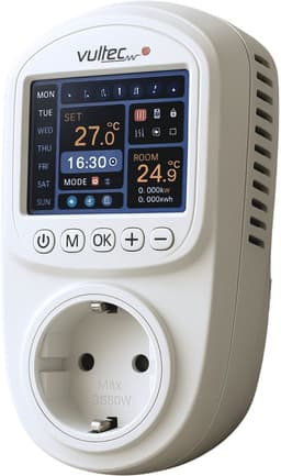Vultec IQP Thermostaat - Smart Wifi thermostaat - programmeerbaar - Plugin - Stekker — thumbnail 1