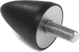 Rubbermagazijn - Parabool demper Type KP/D 30x36mm - M8 - Set 10 stuks — thumbnail 3