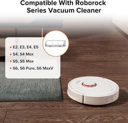 Rubberen beschermkap voor hoofdborstel - Geschikt voor Roborock C1, T6-serie, T7 PRO, E2, E3, E4, E5, S4, S4 Max, S5, S5 Max, S6 , S6 MaxV en S6 Pure robotstofzuigers - Accessoires voor roterende borstel - Wit — thumbnail 3