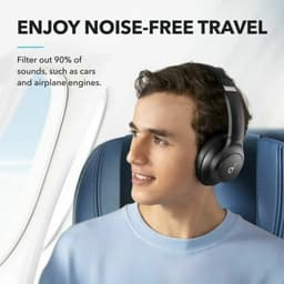 Soundcore Q20i by Anker, Draadloze Bluetooth over-ear hoofdtelefoon met hybride actieve ruisonderdrukking, 40 uur speeltijd in ANC-modus, Hi-Res audio, diepe bas, personalisatie via app — thumbnail 8