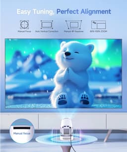 Lexium Mini beamer - Projector - Beamerscherm - Projectiescherm - Outdoor & Indoor Projector - — thumbnail 4