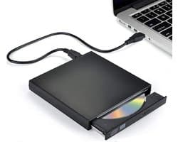 QTTVBTNA Externe DVD Speler – COMBO CD Brander – USB Plug & Play – Compatibel met CD, DVD, MP3 – Voor Laptop & PC – Zwart – Compact Formaat – 1 Stuk