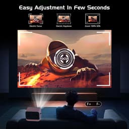 Lexium Mini beamer - Projector - Beamerscherm - Projectiescherm - Outdoor & Indoor Projector - — thumbnail 4