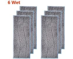 Dweil pads geschikt voor iRobot Braava Jet M6 voor nat dweilen M6134 Luxe Dweilpads Dweilrobot - 6x Microfiber Microvezel Dweil Doekjes Pads Set - Dweildoeken Nat Dweilen