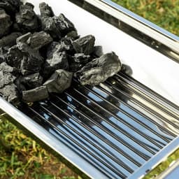 Pack Roestvrijstalen vouwbarbecue voor houtskool en Grillmat voor Oven en Barbecue InnovaGoods — thumbnail 2