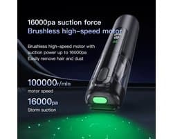 Viatel Wireless Handheld Car Vacuum + pomp Cleaner 10000PA 150PSI Car Air Pump Tyre Inflatable Pump Dust Collector For Car Home /Multifunctionele Autozuiger | Met compressor en digitaal display | stofzuigen | banden oppompen