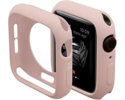 KELERINO. Case geschikt voor Apple Watch 40mm - Bescherm hoesje - Roze