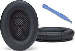 Lederen Set Oorkussens - Geschikt voor Bose Koptelefoon QuietComfort 35 II, QC35II/QC35/QC25/QC2/QC15/Soundtrue/Soundlink Around-Ear II AE2 headphones, Vervangende Kussens Voor Hoofdtelefoon - 1 Paar — thumbnail 1