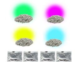 Antibacteriële geurkorrels luchtverfrisser deodorantkorrels voor in de stofzuiger stofzuigerzak of stofreservoir - 4 zakjes - Lavendel Bloemen Oceaan Citroen geur