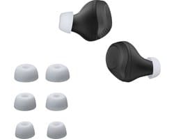 kwmobile 6x cover voor in-ear oortjes geschikt voor Jabra Elite 75t /65t / Active - Vervangende oordopjes van siliconen in wit - 3 maten