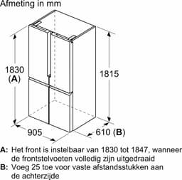 Siemens KF96NAXEA - iQ500 - Amerikaanse koelkast - Zwart — thumbnail 4