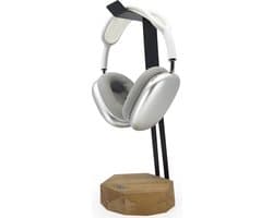 Industrial Living Koptelefoon Houder –Gaming Headset Stand  – Hoofdtelefoon Standaard Bureau– Hout - Metaal
