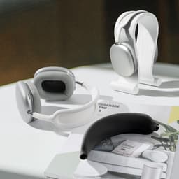 kwmobile band voor koptelefoon - geschikt voor AppleAirPods Max / AirPods Max 2 - Hoofdband cover van zacht siliconen materiaal - In grijs — thumbnail 5