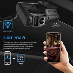 DrPhone RangeT1 PRO Dashcam – GPS - 4K Ultra HD – WiFI + Dubbele SONY IMX323 Lens - Applicatie + 170 Graden - Nachtzicht - Loop Opneemfunctie – GPS Functie Zwart — thumbnail 5