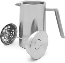 Leopold Vienna - French Press cafetière San Marco dubbelwandig 1L mat RVS — thumbnail 3