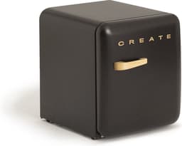 CREATE - Koelkast in retrostijl - Zwart - Handvat Hout - FRIDGE RETRO 48L — thumbnail 4