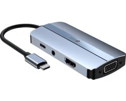 Leotec LEDS04 laptop dock & poortreplicator Docking USB 3.2 Gen 1 (3.1 Gen 1) Type-C Grijs