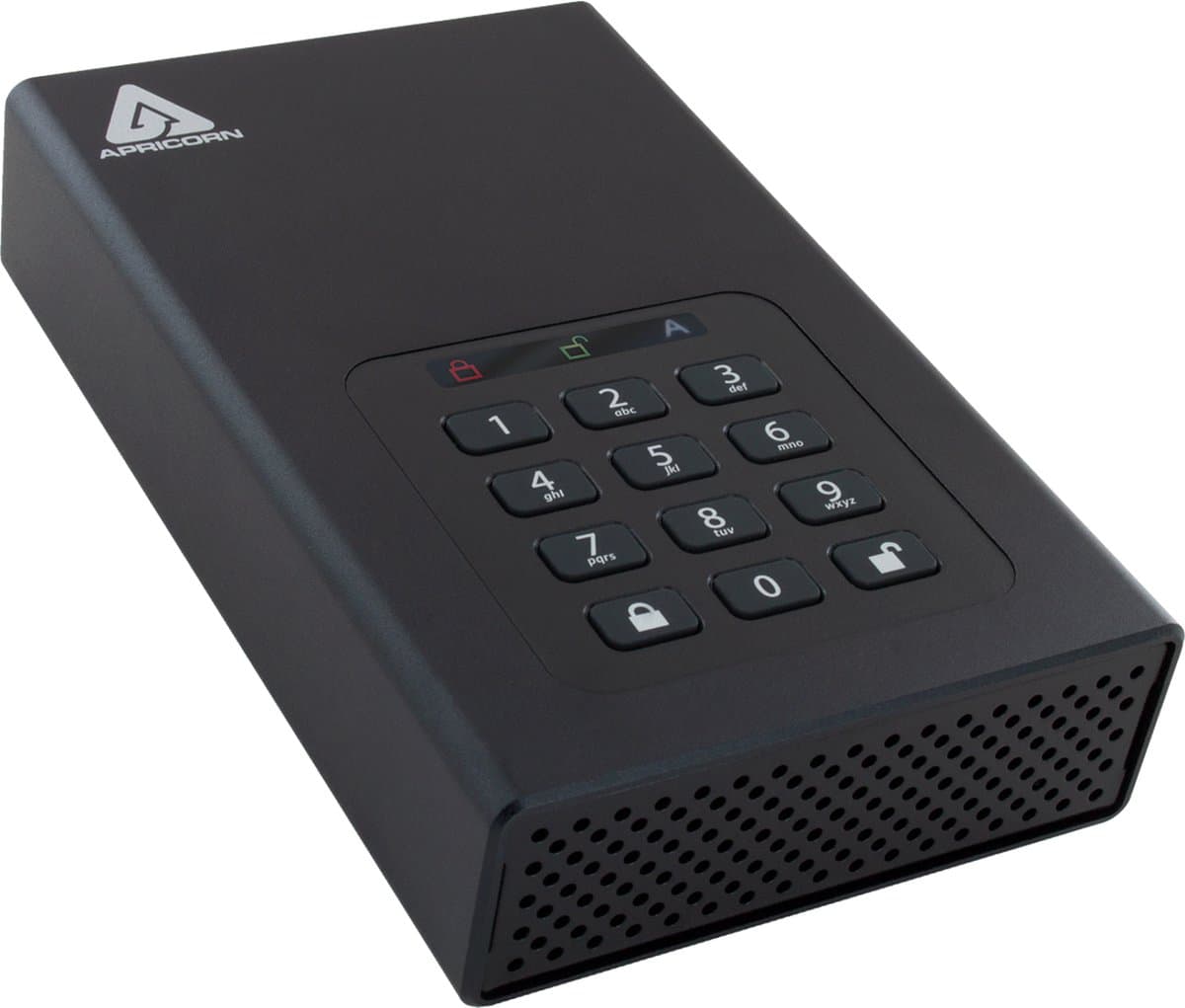 Apricorn Aegis Padlock DT 8TB 8000GB Zwart externe harde schijf — afbeelding 1