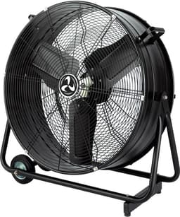 CasaFan DF800 Eco IP54 SL Vloerventilator 123 W (Ø x h) 88 cm x 92 cm Zwart (mat) Zwenkbaar — thumbnail 1