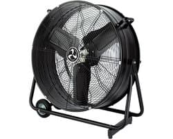 CasaFan DF800 Eco IP54 SL Vloerventilator 123 W (Ø x h) 88 cm x 92 cm Zwart (mat) Zwenkbaar