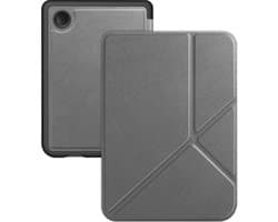 Hoes Geschikt voor Kobo Clara BW Hoesje Bookcase Cover Hoes Trifold - Hoesje Geschikt voor Kobo Clara BW Hoes Cover Case - Grijs