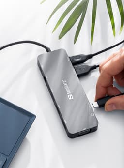 Sandberg - 136-45 - USB-C 13-in-1 Travel Dock - Grijs — thumbnail 3