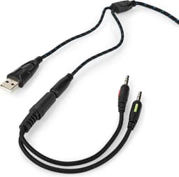 Nedis Gaming Headset - Over-Ear - Stereo - USB Type-A / 2x 3.5 mm - Inklapbare Microfoon - 2.20 m - LED — thumbnail 2
