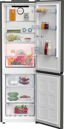 Beko B5RCNE365HG koel-vriescombinatie Vrijstaand 316 l D Grijs — thumbnail 3