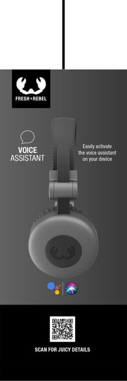 Fresh ‘n Rebel Code Core – Draadloze on-ear koptelefoon – Bluetooth - 30 uur Speeltijd - Zwart - Storm Grey — thumbnail 11