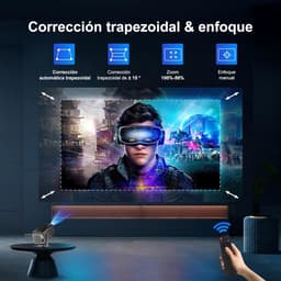 Mini 4K Thuisbioscoop Projector met Android 11.0 - 500 ANSI Lumen - Wifi 6 & BT 5.2 — thumbnail 5