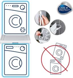 Wasmachine verhoger - Universele stapelset met schuifplateau - Verwijderbare schuifplank - Voor wasmachines met een diepte van 47-62 cm. Wasmachine verhoger — thumbnail 4