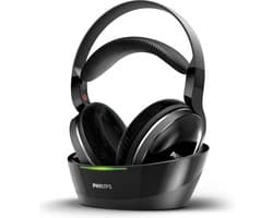 PHILIPS SHD8850 - TV Headphone, High Res audio, Bioscoop geluid, Draadloze Over-Ear Koptelefoon, Met Zendstation, Bereik van 30 meter - Zwart