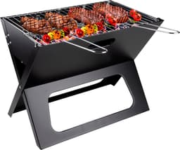 BBQ Collection Tafel BBQ Houtskool - Camping BBQ - Opvouwbare en Draagbare Barbeque - Barbecue met Losse Vuurschaal en Grillrooster - 46 x 36,5 x 28 cm — thumbnail 1