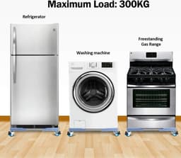 Wasmachine Verhoger - Onderstel - Verstelbaar - Beweegbaar - Wielen - Koelkast — thumbnail 5