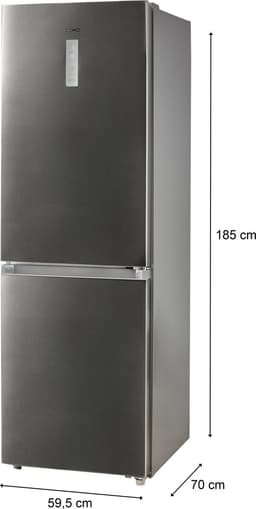 DOMO DO91334C Koelvriescombinatie - C - 338 L - inox — thumbnail 9