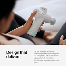 Massage gun Hypervolt Go 2 Featuring Quiet Glide Technology Handheld Percussion Massage Gun 3 Speeds 2 Interchangeable Heads Helps Relieve Sore Muscles and Stiffness massage gun — thumbnail 5