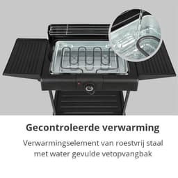 Relaxwonen - Elektrische Barbeque Grill en Vetopvangbak - Staande- en Tafel BBQ - 1800 tot 2200 Watt — thumbnail 4