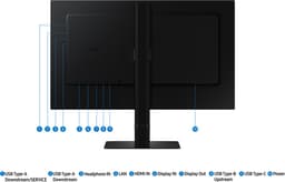 Samsung Viewfinity S6� LS27D600UAUXEN - QHD - IPS-paneel - 100 Hz - in hoogte verstelbaar - 27 inch — thumbnail 9