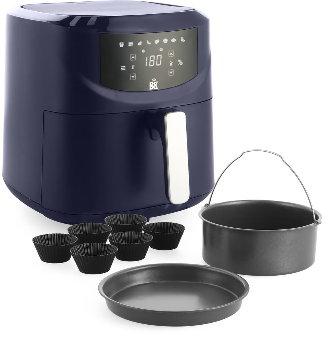 BK Connect XXL Airfryer 7,6L met 3-delige bakset - PFAS-vrij — afbeelding 1