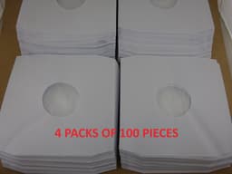 25 LP binnenhoezen deluxe wit papier + antistatische bescherming (TOP KWALITEIT, 90gr papier) - hoezen lp's, inner sleeves, binnenhoes met plastic folie, poly-lined, platenhoezen, maxi-singles, beschermhoezen, lps vinyl platen, 12", 12 inch — thumbnail 5