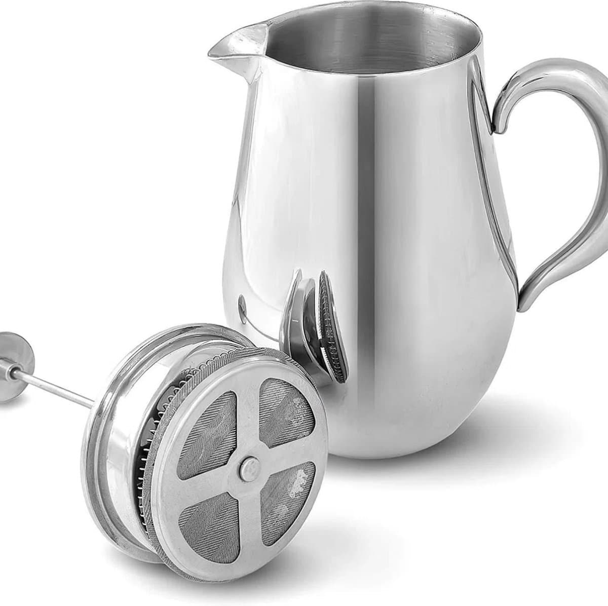 French Press koffiekan, onbreekbaar en houdt je koffie dankzij de dubbele hoes lang warm (1 liter) — afbeelding 1