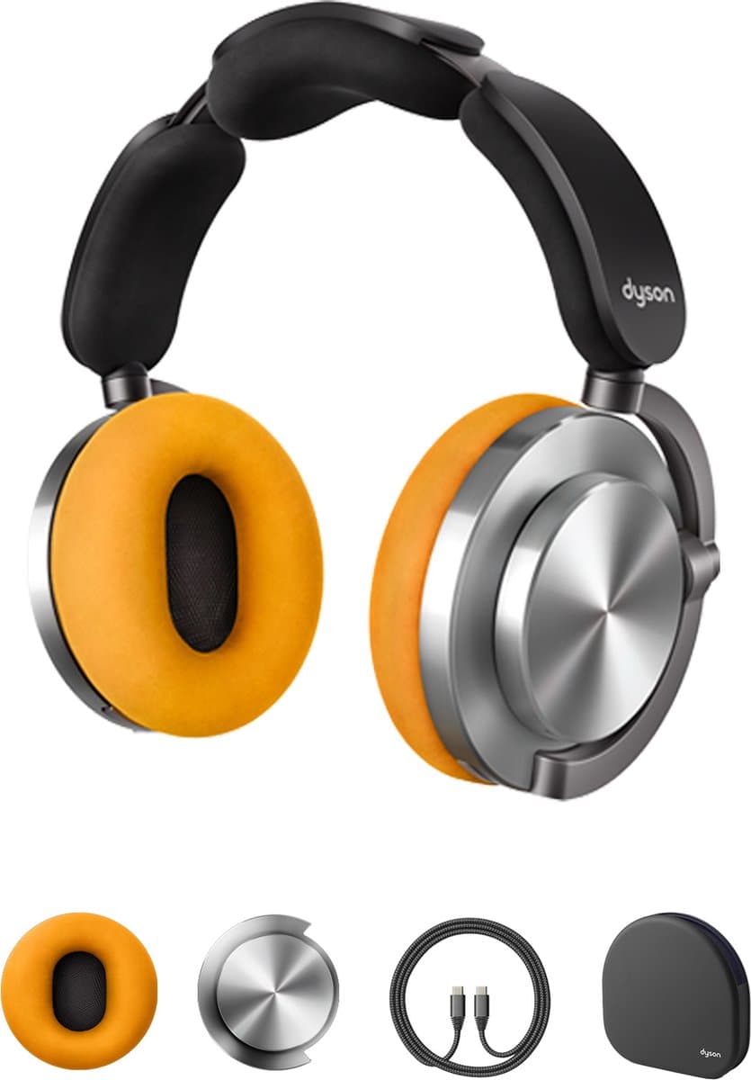 Dyson OnTrac - Draadloze over-ear koptelefoon met Noise Cancelling - Aluminium — afbeelding 1