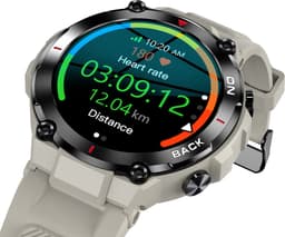 Knobbout Luxe 1.19" AMOLED Dames Smartwatch – 390 × 390 HD Display – Bluetooth Bellen – Hartslag-, Bloeddruk- & Zuurstofmeting – Slaapmonitor – Ademhalingstraining – Menstruatiecyclus – AI-Spraakassistent – IP67 Waterdicht – Rosegouden Stalen Band — thumbnail 4