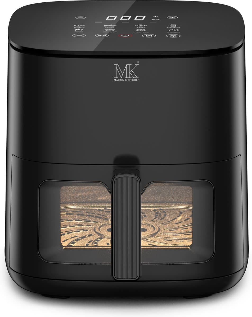 Maison & Kitchen Airfryer - Heteluchtfriteuse airfryers- PFAS-vrij - 1350W - 3L Inhoud - 80ºC tot 200ºC - Zwart — afbeelding 1